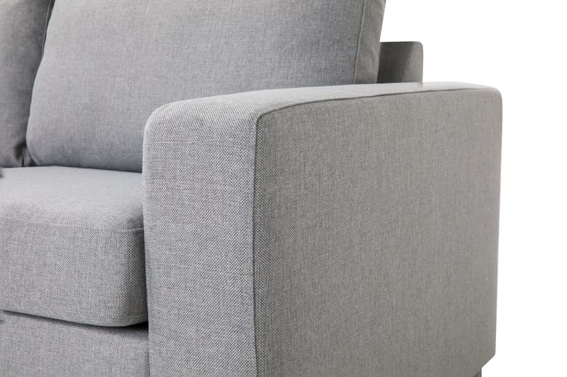 Crazy 3-personers Venstrevendt L-formet Chaiselongsofa i Stof - Grå - Møbler - Sofaer - Sofa med chaiselong