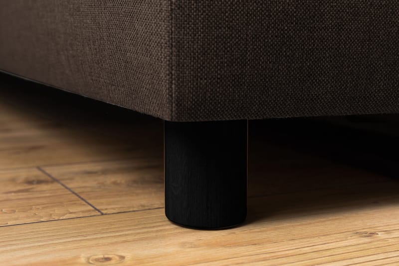 Crazy 3-personers Vendbar L-formet Chaiselongsofa i Stof - Brun - Møbler - Sofaer - Sofa med chaiselong - 3 personers sofa med chaiselong