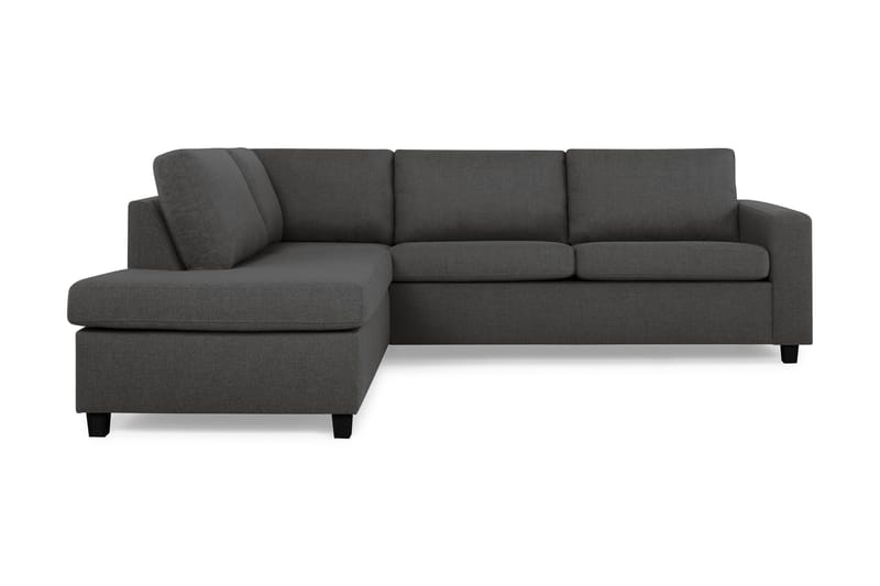 Crazy 3-personers Venstrevendt L-formet Chaiselongsofa i Stof - Mørkegrå - Møbler - Sofaer - Sofa med chaiselong - 3 personers sofa med chaiselong