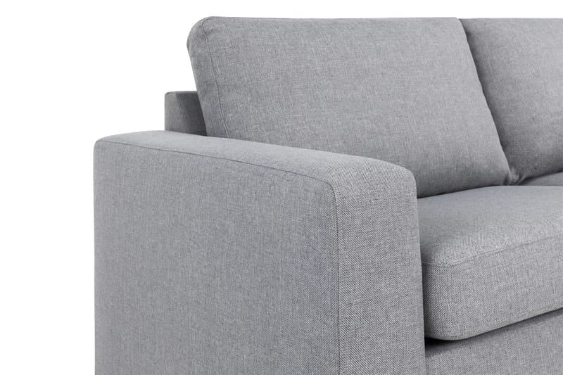 Crazy 3-personers Højrevendt L-formet Chaiselongsofa i Stof - Grå - Møbler - Sofaer - Sofa med chaiselong - 3 personers sofa med chaiselong