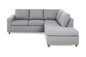 Crazy 3-personers Højrevendt L-formet Chaiselongsofa i Stof