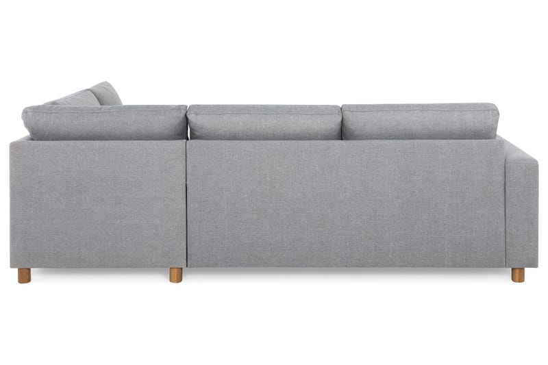 Crazy 3-personers Højrevendt L-formet Chaiselongsofa i Stof - Grå - Møbler - Sofaer - Sofa med chaiselong - 3 personers sofa med chaiselong