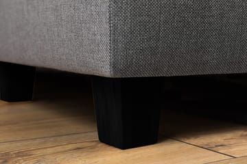 Crazy 3-personers Højrevendt L-formet Chaiselongsofa i Stof - Grå - Møbler - Sofaer - Sofa med chaiselong