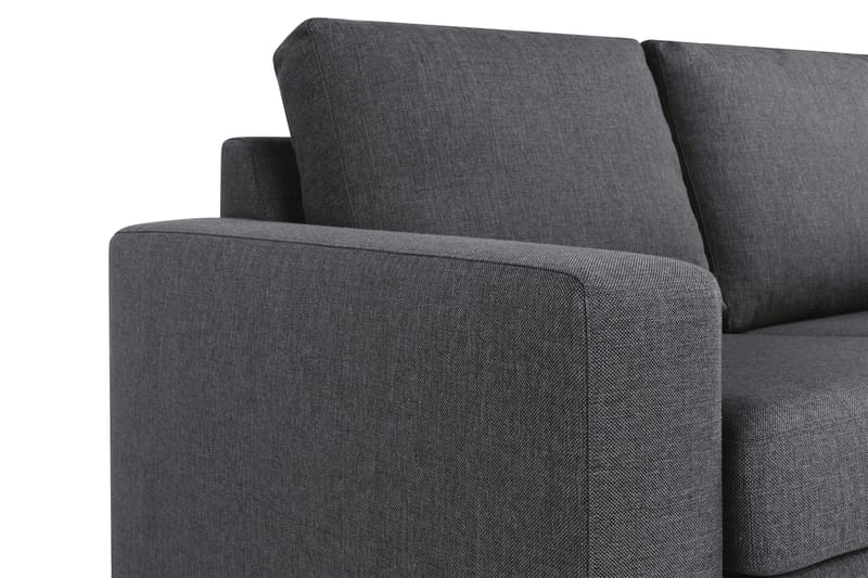 Crazy 3-personers Vendbar L-formet Chaiselongsofa i Stof - Mørkegrå - Møbler - Sofaer - Sofa med chaiselong - 3 personers sofa med chaiselong