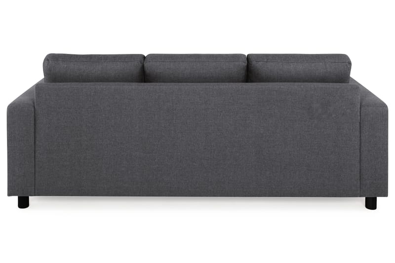 Crazy 3-personers Vendbar L-formet Chaiselongsofa i Stof - Mørkegrå - Møbler - Sofaer - Sofa med chaiselong
