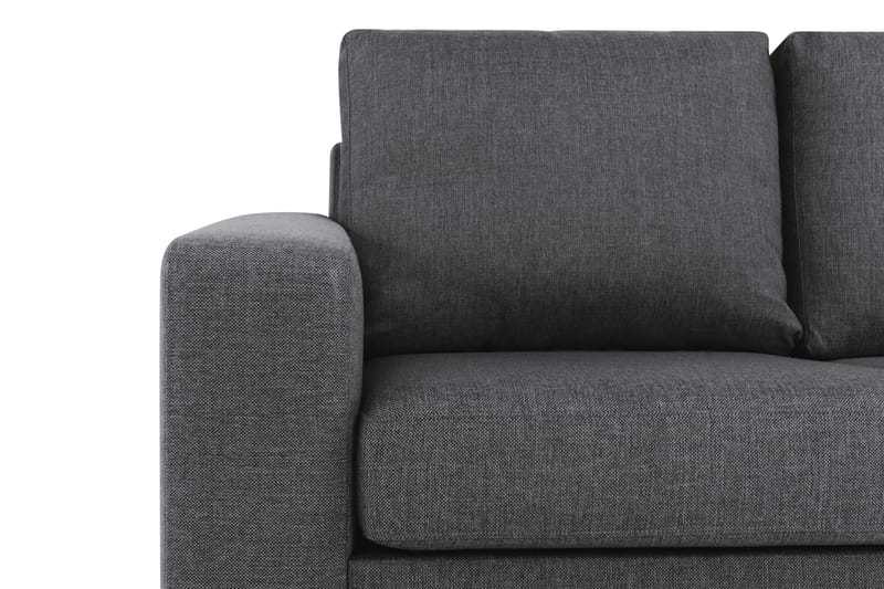 Crazy 3-personers Vendbar L-formet Chaiselongsofa i Stof - Mørkegrå - Møbler - Sofaer - Sofa med chaiselong