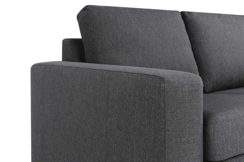 Crazy 3-personers Vendbar L-formet Chaiselongsofa i Stof - Mørkegrå - Møbler - Sofaer - Sofa med chaiselong