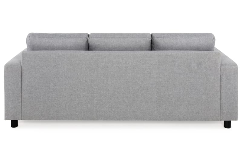 Crazy 3-personers Vendbar L-formet Chaiselongsofa i Stof - Grå - Møbler - Sofaer - Sofa med chaiselong