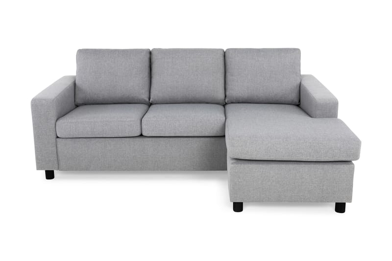 Crazy 3-personers Vendbar L-formet Chaiselongsofa i Stof - Grå - Møbler - Sofaer - Sofa med chaiselong