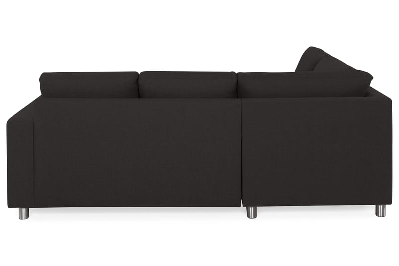 Crazy 3-personers Venstrevendt L-formet Chaiselongsofa i Stof - Antracit - Møbler - Sofaer - Sofa med chaiselong