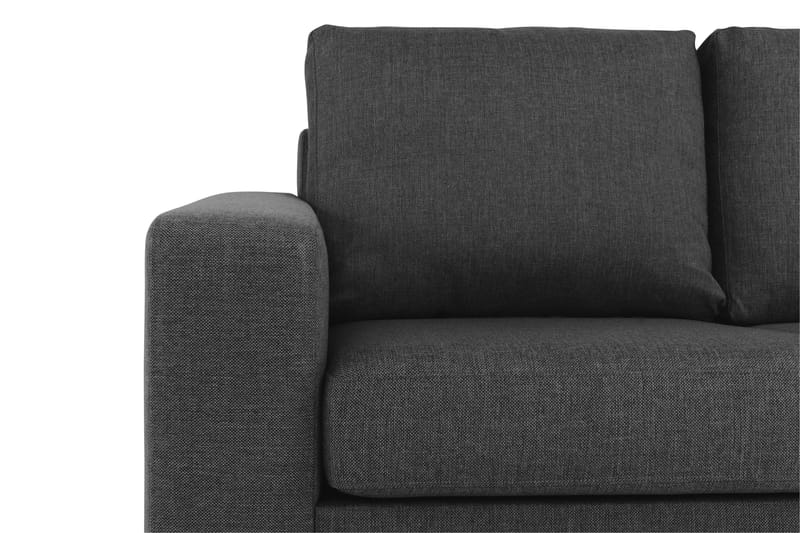 Crazy 3-personers Højrevendt L-formet Chaiselongsofa i Stof - Antracit - Møbler - Sofaer - Sofa med chaiselong