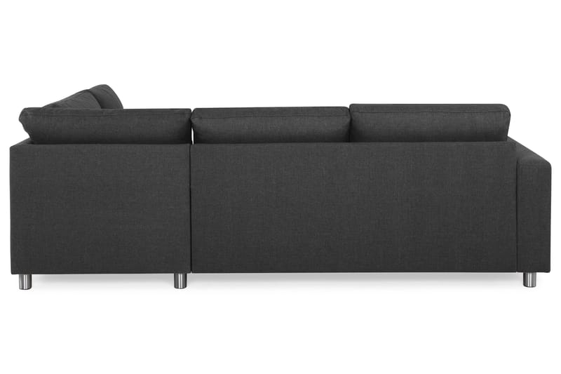 Crazy 3-personers Højrevendt L-formet Chaiselongsofa i Stof - Antracit - Møbler - Sofaer - Sofa med chaiselong
