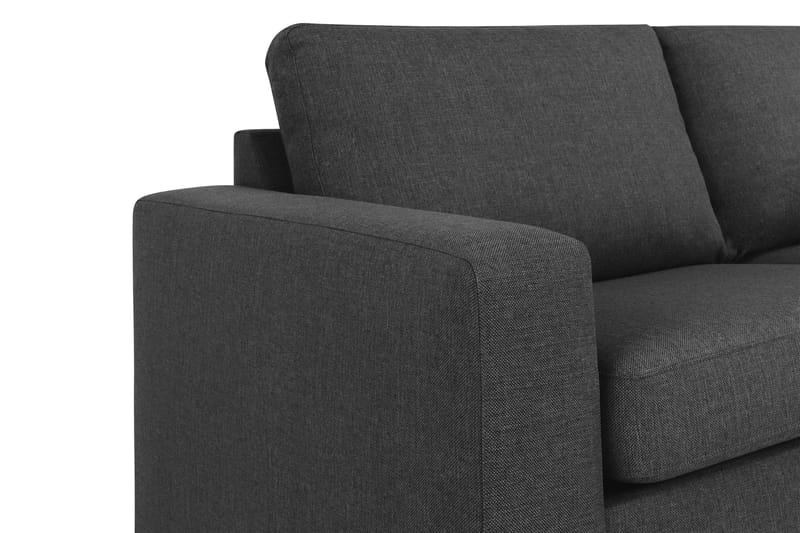 Crazy 3-personers Højrevendt L-formet Chaiselongsofa i Stof - Antracit - Møbler - Sofaer - Sofa med chaiselong