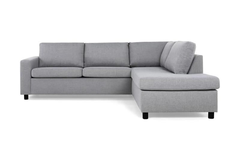 Crazy 3-personers Højrevendt L-formet Chaiselongsofa i Stof - Grå - Møbler - Sofaer - Sofa med chaiselong