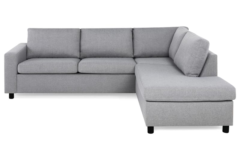 Crazy 3-personers Højrevendt L-formet Chaiselongsofa i Stof - Grå - Møbler - Sofaer - Sofa med chaiselong
