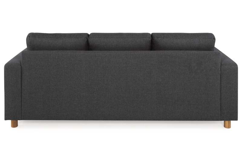 Crazy 3-personers Vendbar L-formet Chaiselongsofa i Stof - Antracit - Møbler - Sofaer - Sofa med chaiselong