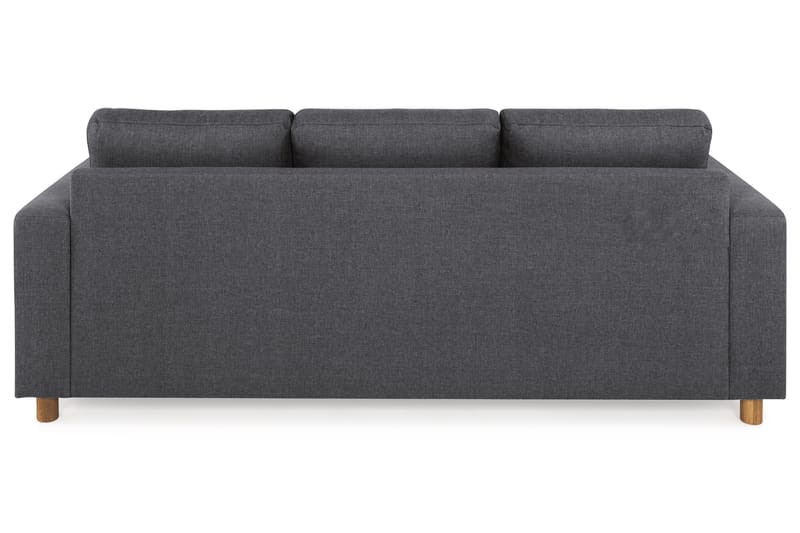 Crazy 3-personers Vendbar L-formet Chaiselongsofa i Stof - Mørkegrå - Møbler - Sofaer - Sofa med chaiselong