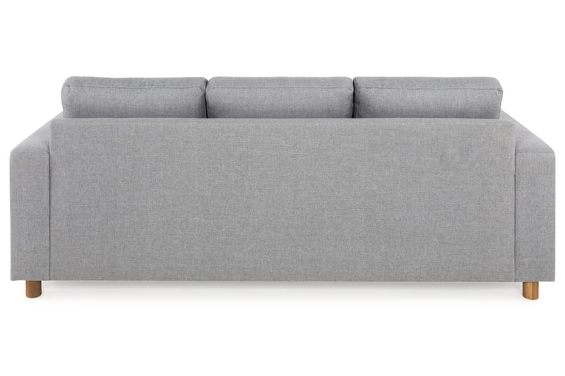 Crazy 3-personers Vendbar L-formet Chaiselongsofa i Stof - Grå - Møbler - Sofaer - Sofa med chaiselong