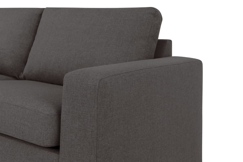 Crazy 3-personers Venstrevendt L-formet Chaiselongsofa i Stof - Mørkegrå - Møbler - Sofaer - Sofa med chaiselong