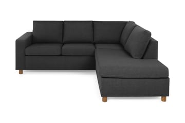 Crazy 3-personers Højrevendt L-formet Chaiselongsofa i Stof