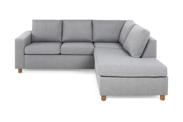 Crazy 3-personers Højrevendt L-formet Chaiselongsofa i Stof