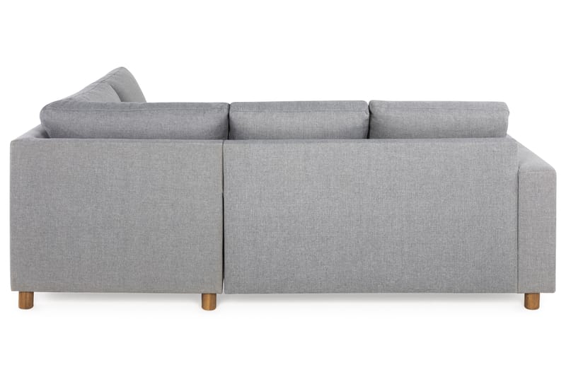Crazy 3-personers Højrevendt L-formet Chaiselongsofa i Stof - Grå - Møbler - Sofaer - Sofa med chaiselong