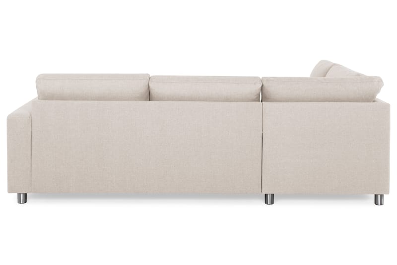 Crazy 3-personers Venstrevendt L-formet Chaiselongsofa i Stof - Beige - Møbler - Sofaer - Sofa med chaiselong