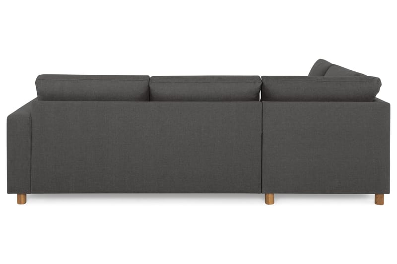 Crazy 3-personers Venstrevendt L-formet Chaiselongsofa i Stof - Mørkegrå - Møbler - Sofaer - Sofa med chaiselong