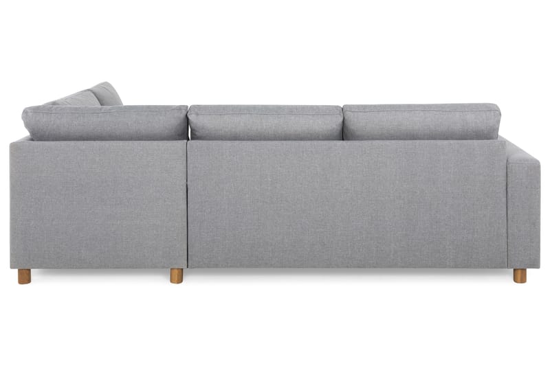 Crazy 3-personers Højrevendt L-formet Chaiselongsofa i Stof - Grå - Møbler - Sofaer - Sofa med chaiselong