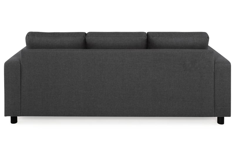 Crazy 3-personers Vendbar L-formet Chaiselongsofa i Stof - Antracit - Møbler - Sofaer - Sofa med chaiselong