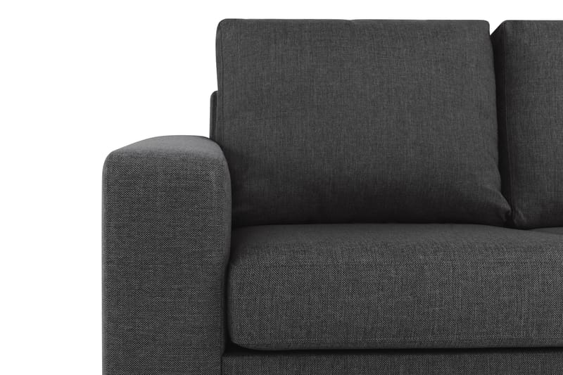 Crazy 3-personers Vendbar L-formet Chaiselongsofa i Stof - Antracit - Møbler - Sofaer - Sofa med chaiselong