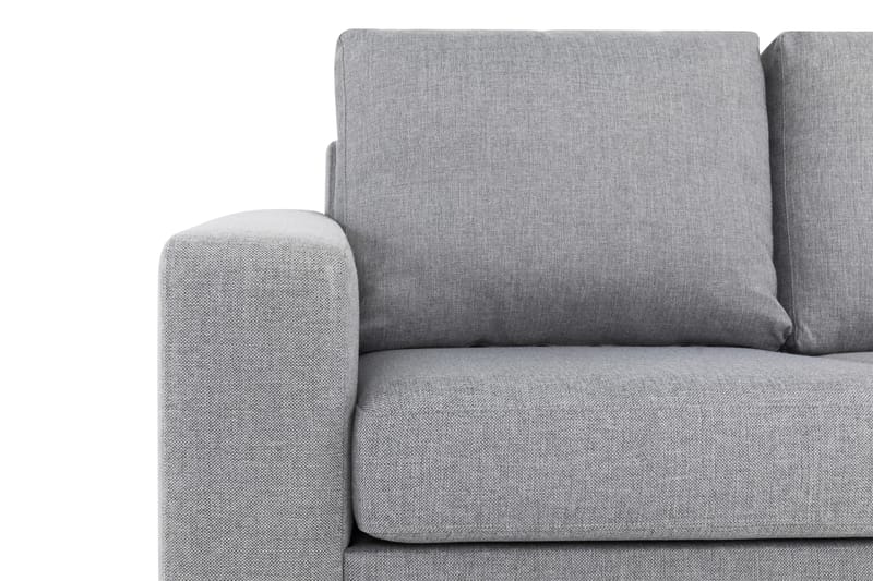 Crazy 3-personers Vendbar L-formet Chaiselongsofa i Stof - Grå - Møbler - Sofaer - Sofa med chaiselong