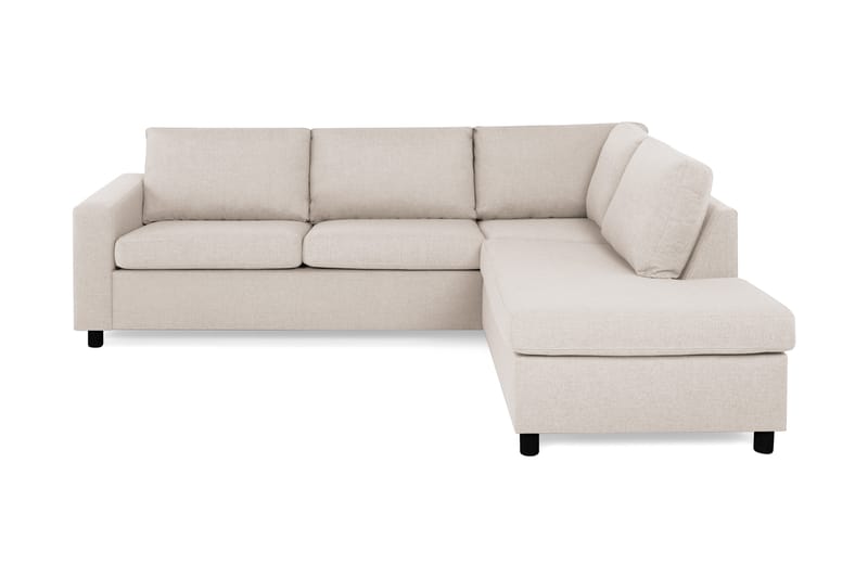 Crazy 3-personers Højrevendt L-formet Chaiselongsofa i Stof - Beige - Møbler - Sofaer - Sofa med chaiselong