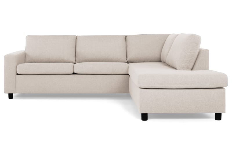 Crazy 3-personers Højrevendt L-formet Chaiselongsofa i Stof - Beige - Møbler - Sofaer - Sofa med chaiselong