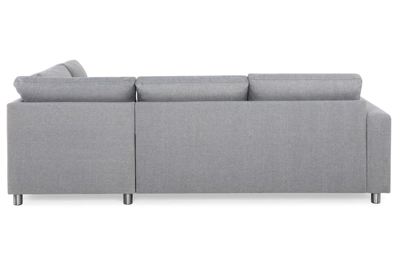 Crazy 3-personers Højrevendt L-formet Chaiselongsofa i Stof - Grå - Møbler - Sofaer - Sofa med chaiselong