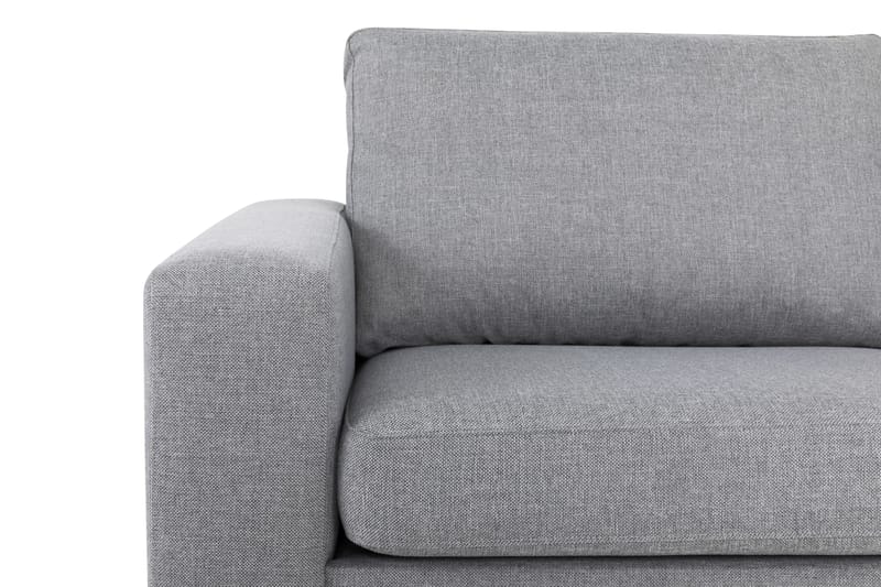 Crazy 3-personers Højrevendt L-formet Chaiselongsofa i Stof - Grå - Møbler - Sofaer - Sofa med chaiselong