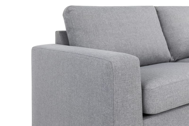 Crazy 3-personers Højrevendt L-formet Chaiselongsofa i Stof - Grå - Møbler - Sofaer - Sofa med chaiselong