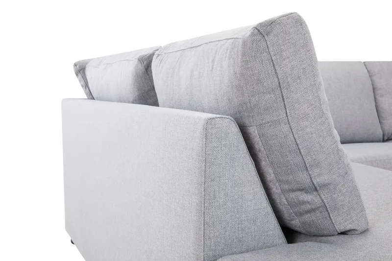 Crazy 3-personers Venstrevendt L-formet Chaiselongsofa i Stof - Grå - Møbler - Sofaer - Sofa med chaiselong - 3 personers sofa med chaiselong