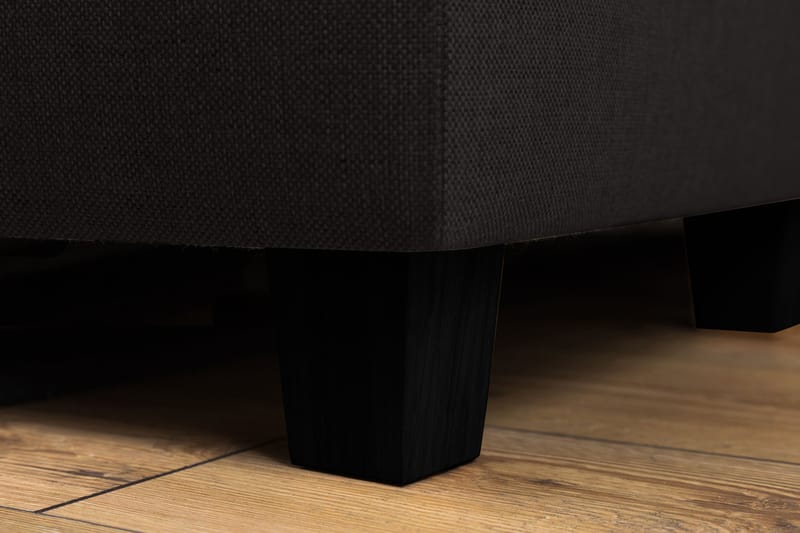 Crazy 3-personers Venstrevendt L-formet Chaiselongsofa i Stof - Antracit - Møbler - Sofaer - Sofa med chaiselong