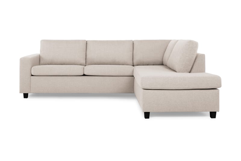 Crazy 3-personers Højrevendt L-formet Chaiselongsofa i Stof - Beige - Møbler - Sofaer - Sofa med chaiselong
