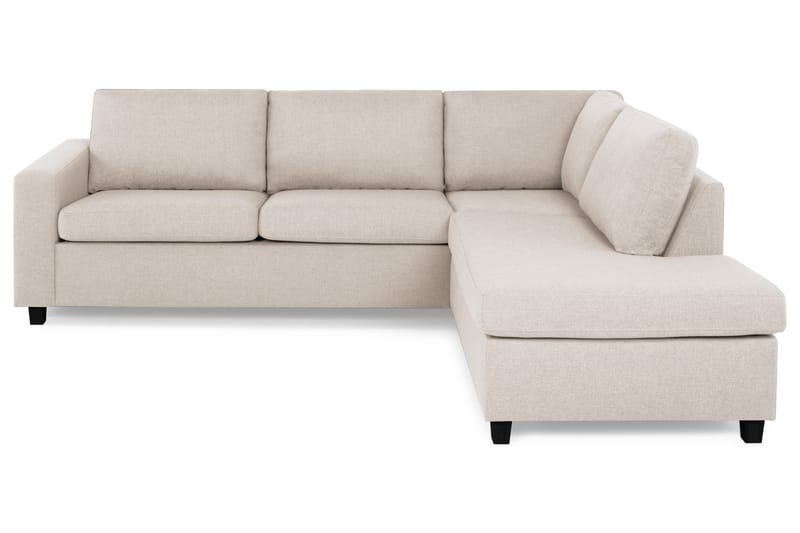 Crazy 3-personers Højrevendt L-formet Chaiselongsofa i Stof - Beige - Møbler - Sofaer - Sofa med chaiselong