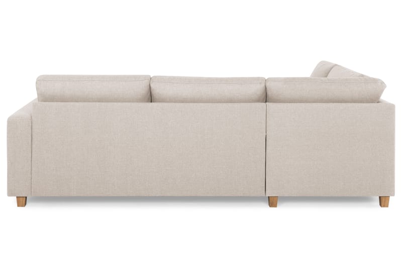 Crazy 3-personers Venstrevendt L-formet Chaiselongsofa i Stof - Beige - Møbler - Sofaer - Sofa med chaiselong