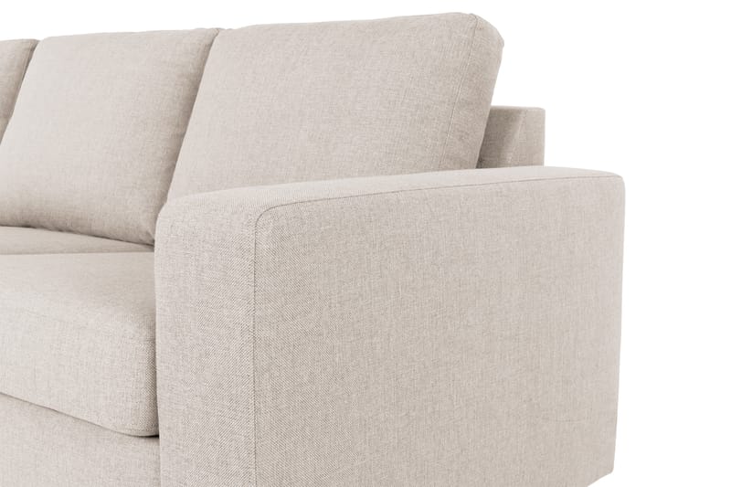 Crazy 3-personers Venstrevendt L-formet Chaiselongsofa i Stof - Beige - Møbler - Sofaer - Sofa med chaiselong