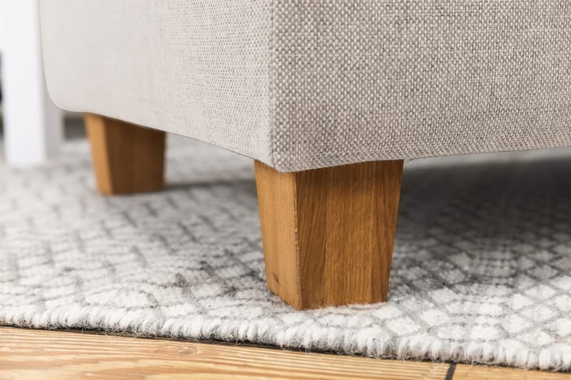 Crazy 3-personers Venstrevendt L-formet Chaiselongsofa i Stof - Beige - Møbler - Sofaer - Sofa med chaiselong