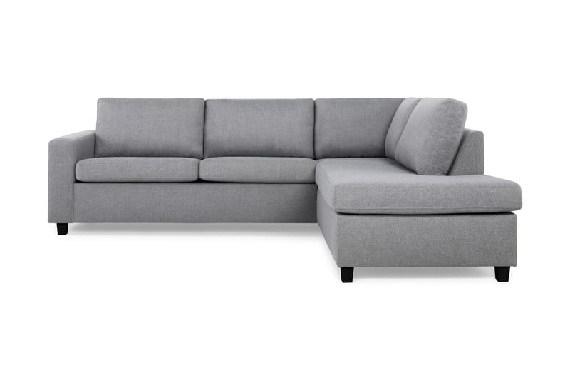 Crazy 3-personers Højrevendt L-formet Chaiselongsofa i Stof - Grå - Møbler - Sofaer - Sofa med chaiselong