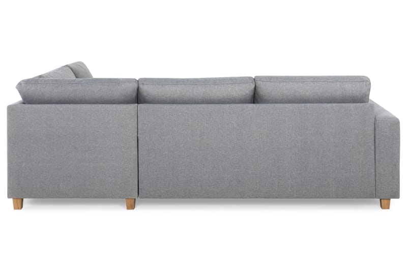 Crazy 3-personers Højrevendt L-formet Chaiselongsofa i Stof - Grå - Møbler - Sofaer - Sofa med chaiselong