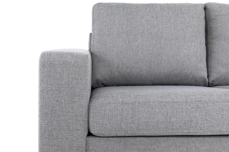 Crazy 3-personers Højrevendt L-formet Chaiselongsofa i Stof - Grå - Møbler - Sofaer - Sofa med chaiselong