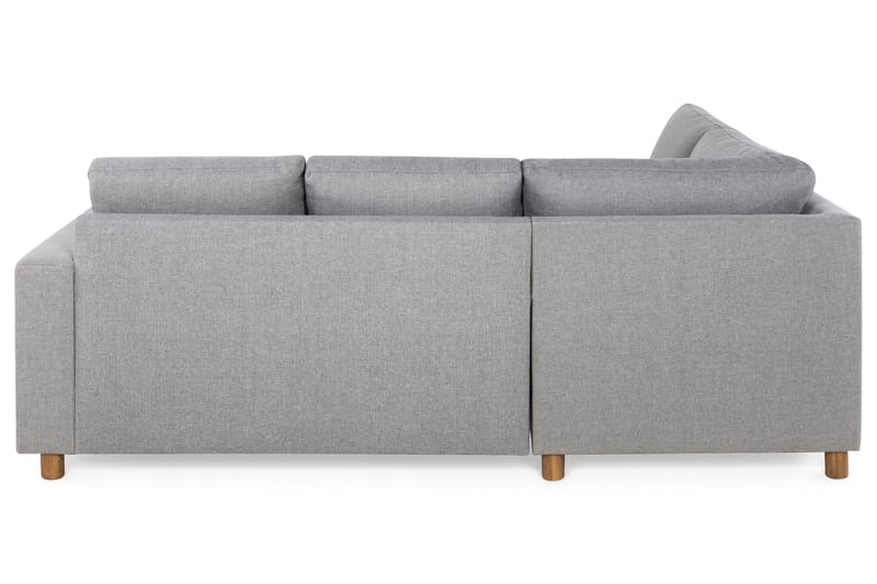 Crazy 3-personers Venstrevendt L-formet Chaiselongsofa i Stof - Grå - Møbler - Sofaer - Sofa med chaiselong