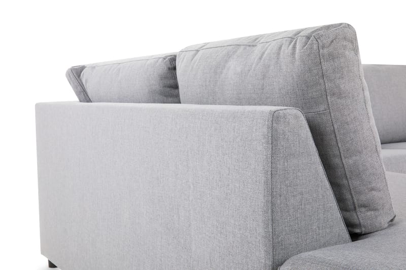 Crazy 3-personers Venstrevendt L-formet Chaiselongsofa i Stof - Grå - Møbler - Sofaer - Sofa med chaiselong