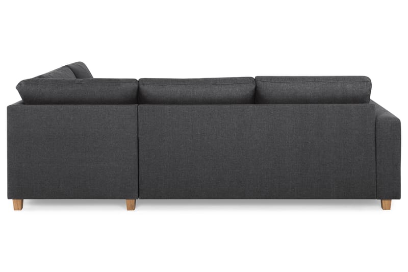 Crazy 3-personers Højrevendt L-formet Chaiselongsofa i Stof - Mørkegrå - Møbler - Sofaer - Sofa med chaiselong